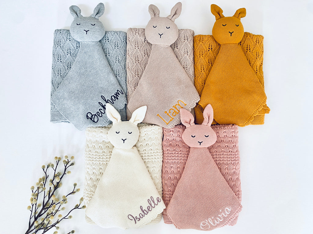 Personalized Baby Cuddle Soft Blanket Set