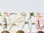 *Summer Sale - Personalized Bow Headband and Sunglasses