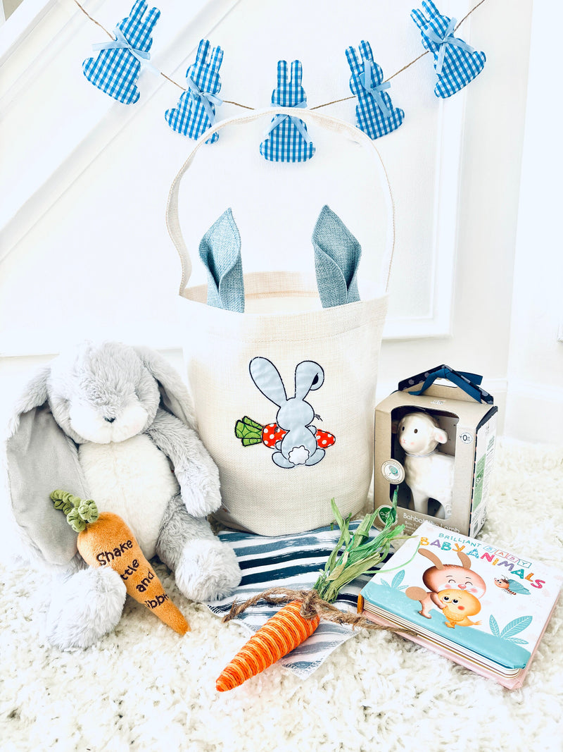 Personalized Honey Bunny Easter Basket For Boy